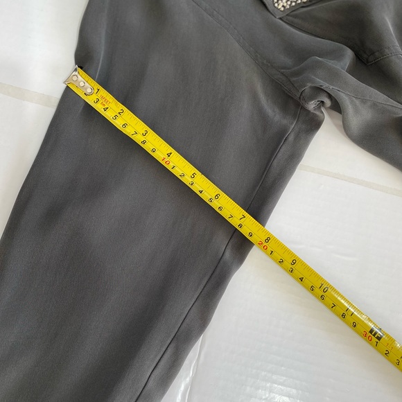 IB DIFFUSION silk% size 12 grey long sleeve rode - Picture 8 of 11